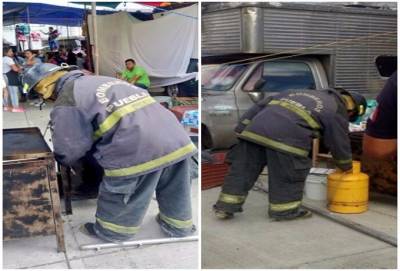 FOTOS: Bomberos atendieron conato de incendio en Los Lavaderos