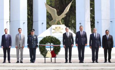 Autoridades de Puebla conmemoran gesta de los Niños Héroes de Chapultepec