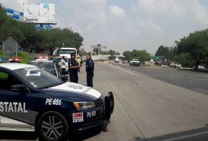 Vialidad Estatal implementa Operativo Radar en bajo puente de la autopista México-Puebla