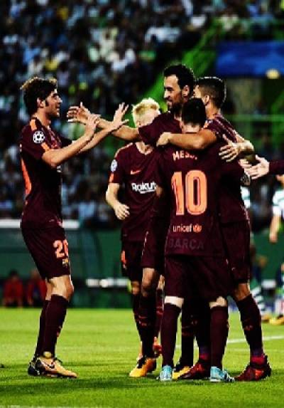 Barcelona derrotó 1-0 al Sporting en la Champions League