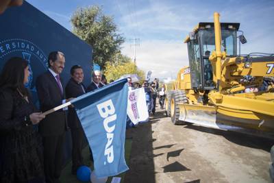 La BUAP y el ayuntamiento de Texmelucan inician obras para la nueva sede de la Preparatoria Emiliano Zapata