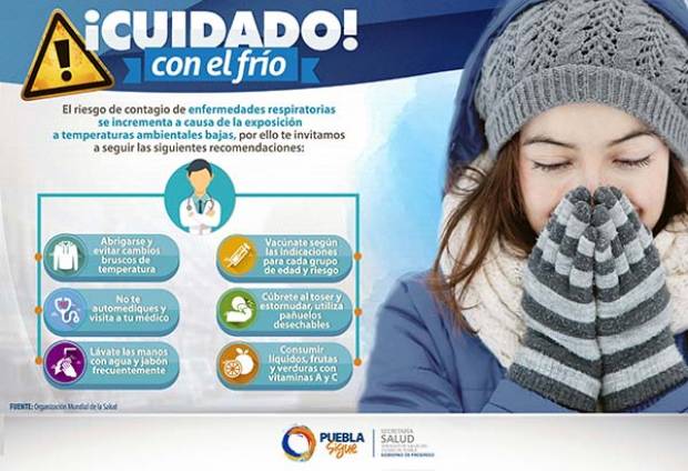 Puebla registra 46 casos de influenza en este periodo invernal