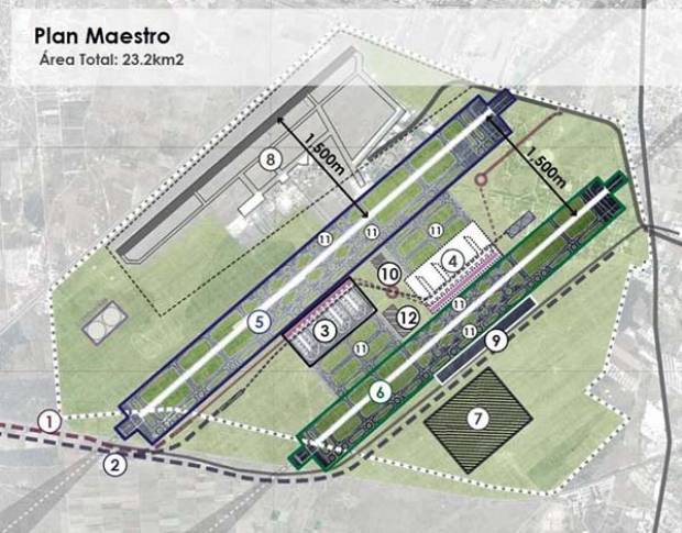 Así sería el nuevo aeropuerto de Santa Lucía