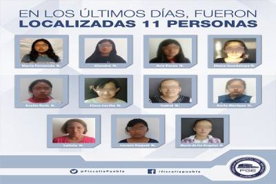 Tres menores reportadas como extraviadas en Puebla estaban con sus parejas