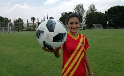 Niña de Puebla entregará el balón del juego México-Alemania en Rusia