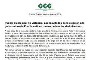 CCE pide civilidad y respeto a la autoridad electoral