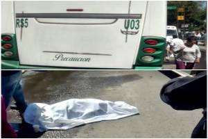 Cafre del transporte público mató a anciana en La Popular