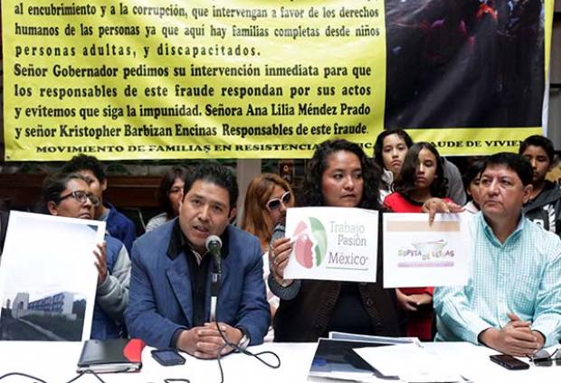 Denuncian fraude inmobiliario en Puebla por parte de organizaciones civiles