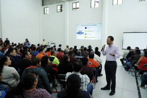 Luis Banck reconoce labor de trabajadores del Sindicato Benito Juárez a favor de Puebla