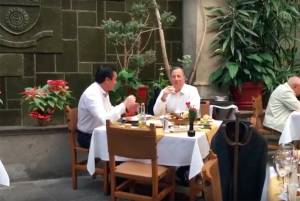 VIDEO: Captan reunión entre Meade y Osorio Chong en restaurante