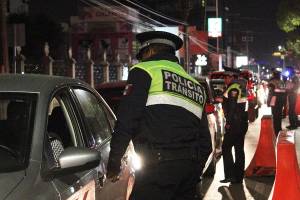 Fueron 17 automovilistas sancionados en el Alcoholímetro de Puebla