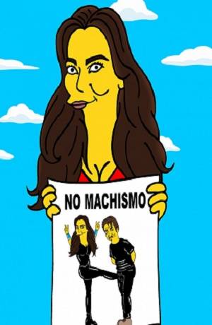 Kate del Castillo y El Chapo Guzmán, su historia en versión Simpsons