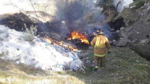 Pemex descarta incendio en ductos de Chachapa; fue quema de llantas en predio