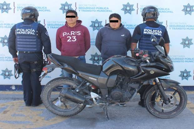 Tres asaltantes a la sombra; fueron detenidos en Xilotzingo