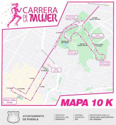 Primera Carrera de la Mujer en Puebla, con premios de hasta 15 mil pesos