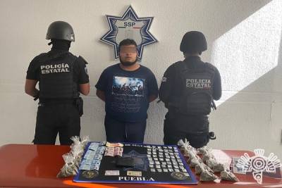 Distribuidor de droga es detenido en Puebla; es cómplice de &quot;El Crazy&quot;