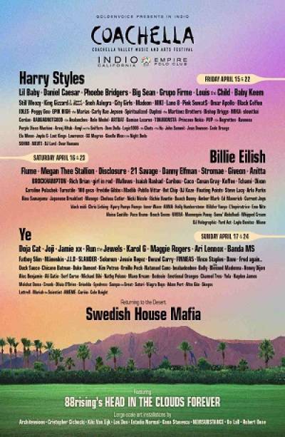 Billie Eilish y Harry Styles harán su aparición en el Festival Coachella
