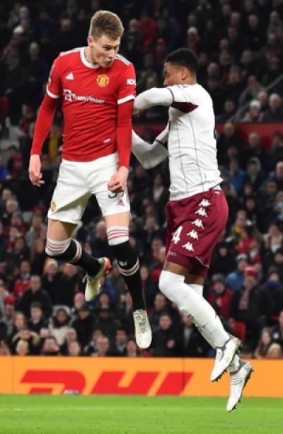 Manchester United derrota 1-0 al Aston Villa en la Copa de Inglaterra