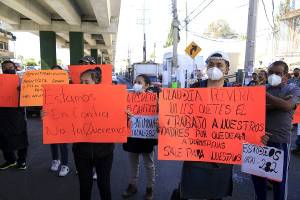 FOTOS: No a la modernización del mercado, señalan locatarios en Amalucan