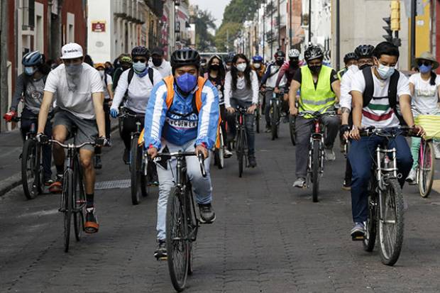 Alistan rodada para visibilizar problemas de infraestructura ciclista en Puebla