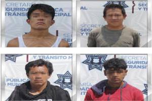 Cayeron siete sujetos por robo a transeúnte tras acciones de seguridad en Puebla