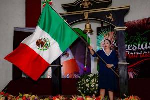 Lupita Daniel conmemoró el Grito de Independencia en Cuautlancingo de manera virtual