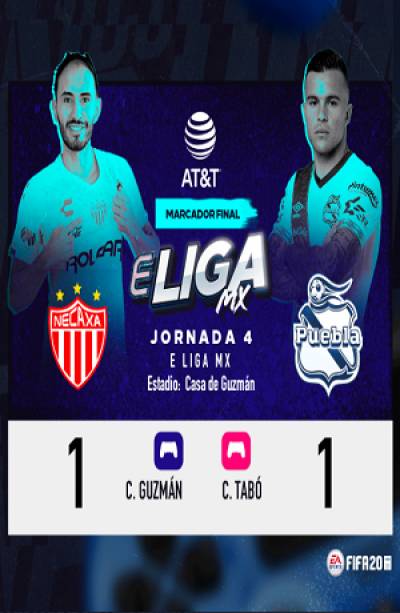 Club Puebla sumó otro empate en la #eLigaMX; ahora ante Necaxa