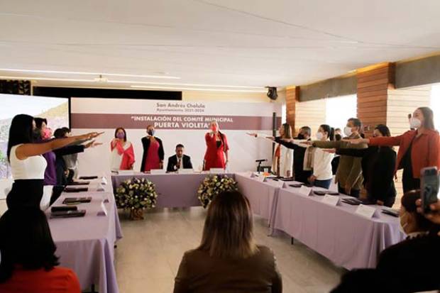 San Andrés Cholula instala Comité Municipal &quot;Puerta Violeta&quot; para proteger a niñas y mujeres