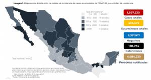 México supera los 158 mil muertos por COVID