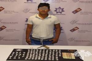Distribuidor de droga es detenido en Tehuacán