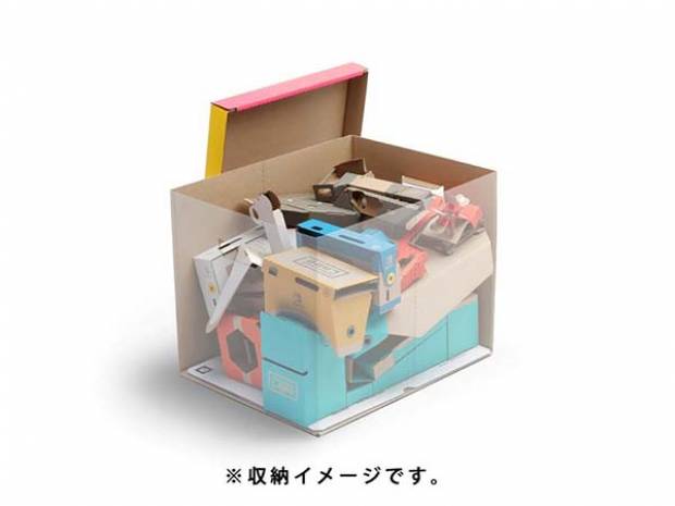 Nintendo pone a la venta caja de cartón para guardar kits de Nintendo Labo