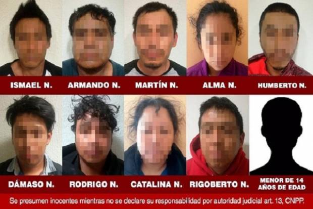 Desmantelan banda de secuestradores que operaba en Puebla y Tlaxcala