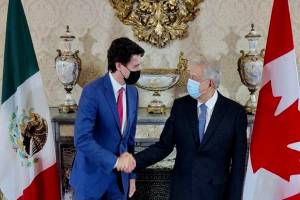 AMLO sostiene reunión bilateral con Justin Trudeau, presidente de Canadá