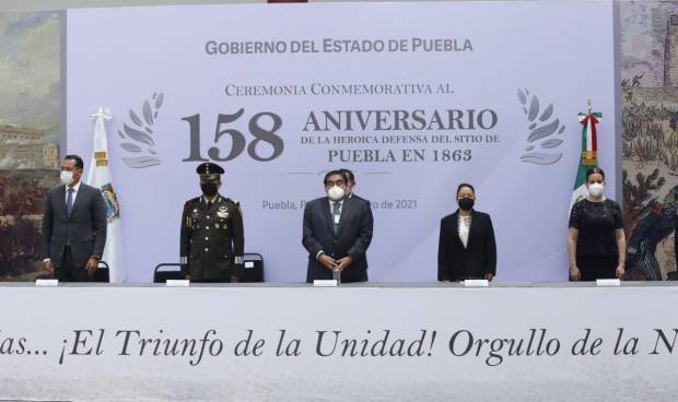 Realizan ceremonia por 158 aniversario de la Defensa del Sitio de Puebla