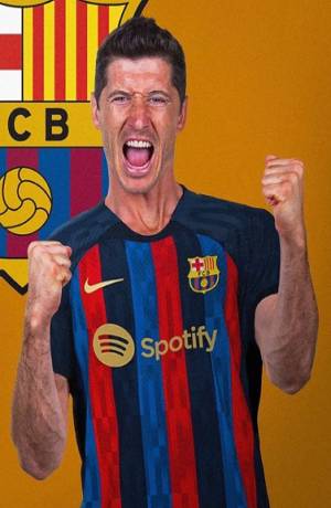Robert Lewandowski llegaría al Barcelona por tres temporadas