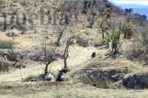 VIDEO: Encuentran cadáver de un hombre ejecutado en la carretera a Huehuetlán