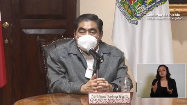 Puebla se apegará al plan federal de vacunación COVID; no se descarta compra local: Barbosa