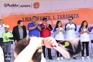 Claudia Rivera inaugura la Liga Infantil Ignacio Zaragoza 2020