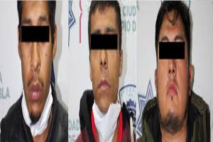 Ladrones de transeúntes son capturado en Granjas Puebla