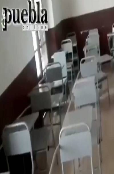 Maestro grabó momento paranormal en escuela de León