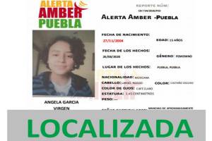 Menor reportada como desaparecida en Puebla fue localizada tras Alerta Amber