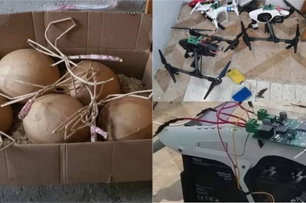 Explosivos y drones fueron hallados tras cateos en San Andrés Cholula