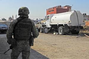 PF y Ejército realizaron operativo contra robo de combustible en Xoxtla