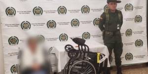 Abuela llevaba 3 kilos de coca en silla de ruedas de Colombia a España