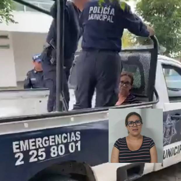 Policías de Ocoyucan detienen a mujer golpeada por su esposo en Lomas de Angelópolis