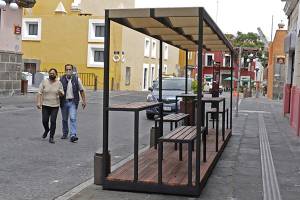 Colocarán 10 parklets más en el Centro Histórico de Puebla antes de que termine 2022