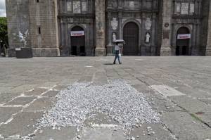 El lunes inicia reparación de las lajas de la Catedral de Puebla tras instalación de Capilla Sixtina