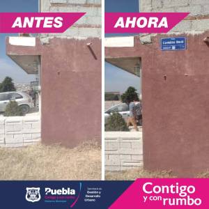 Calles de Puebla capital estrenan placas de nomenclatura