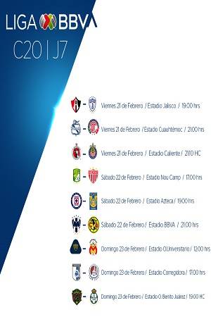 Liga MX: Así se jugará el resto de la Jornada 7 del Clausura 2020