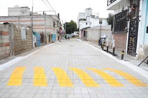 Ayuntamiento de Puebla entregó tres nuevas calles pavimentadas con adocreto